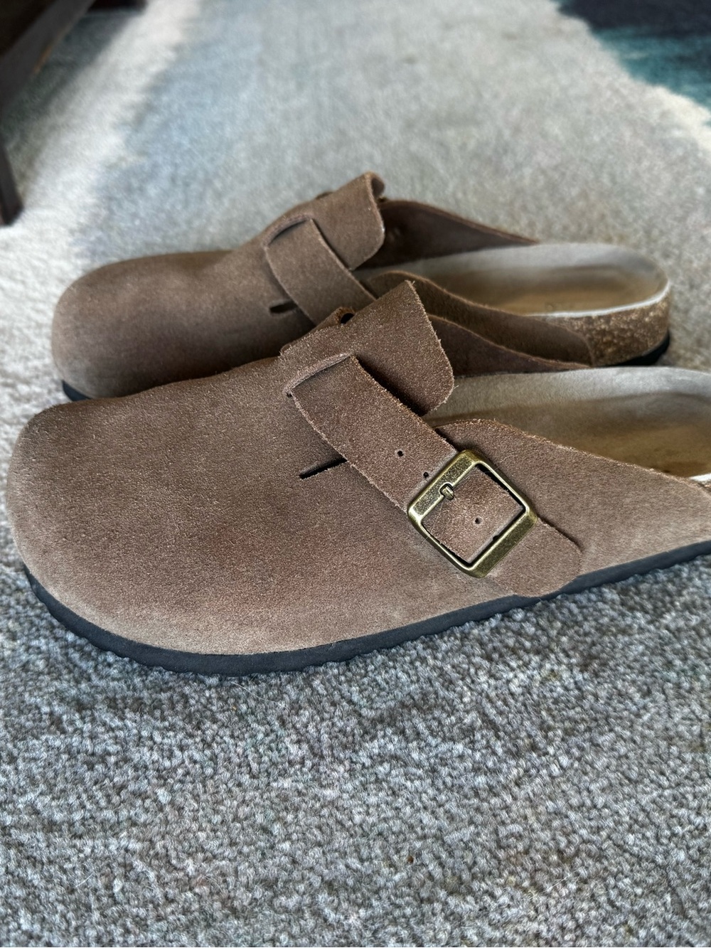 Quince suede clog, women’s size 10
